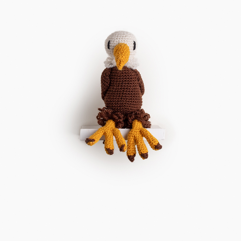 eagle bird crochet amigurumi project pattern kerry lord Edward's menagerie